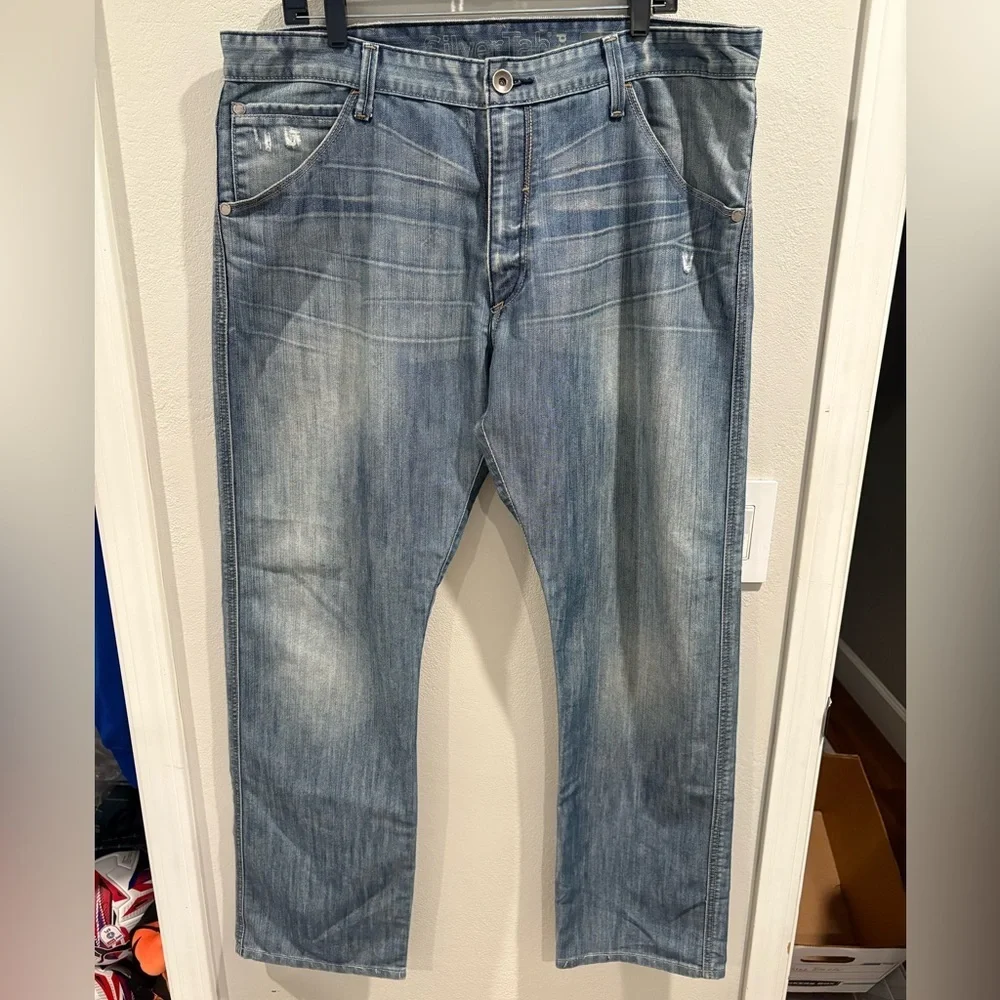 vintage Y2K silver tab levi’s boot cut size 38 x 32 actual distressed faded